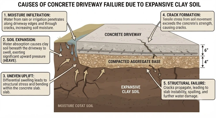 Infographic showing Bay Area soil types and recommended room addition foundation strategies by condition