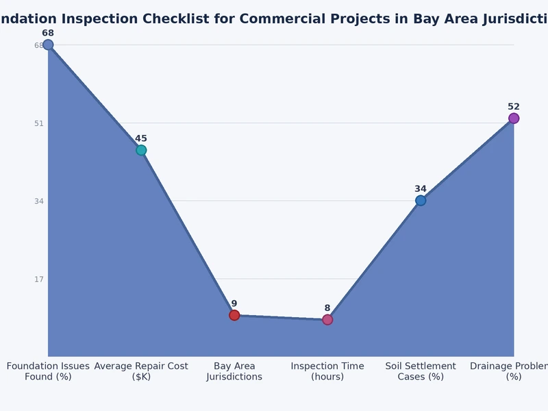 chart comparing commercial foundation inspection phases and Bay Area city requirements by jurisdiction